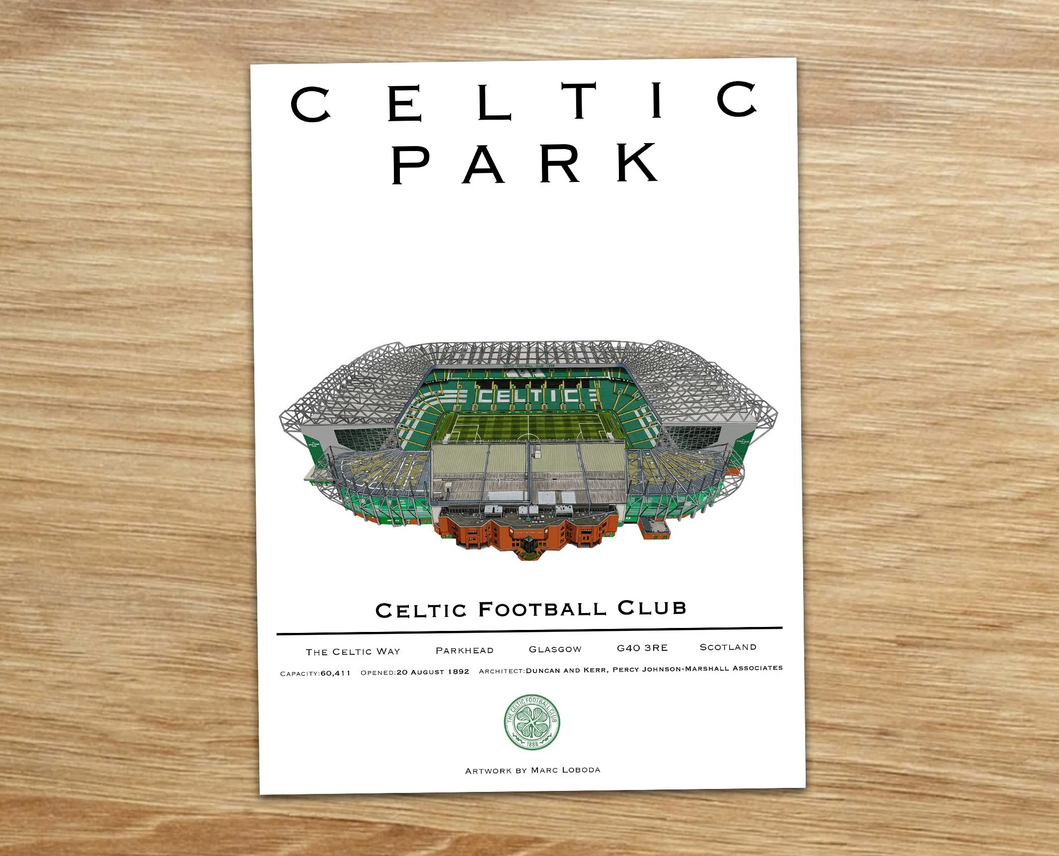 CELTIC PARK ALTERNATE PRINT