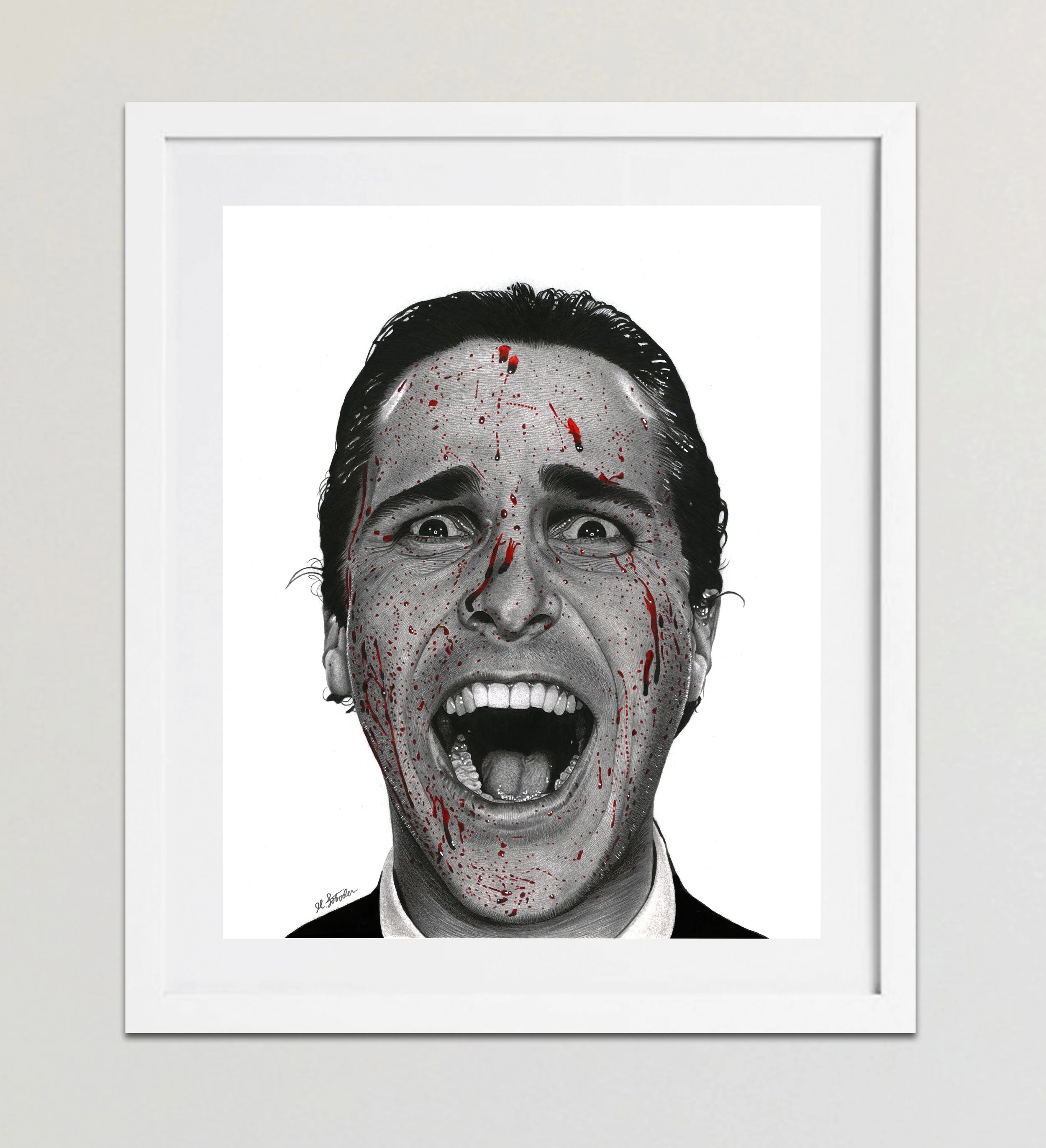 Patrick Bateman Framed White.jpg
