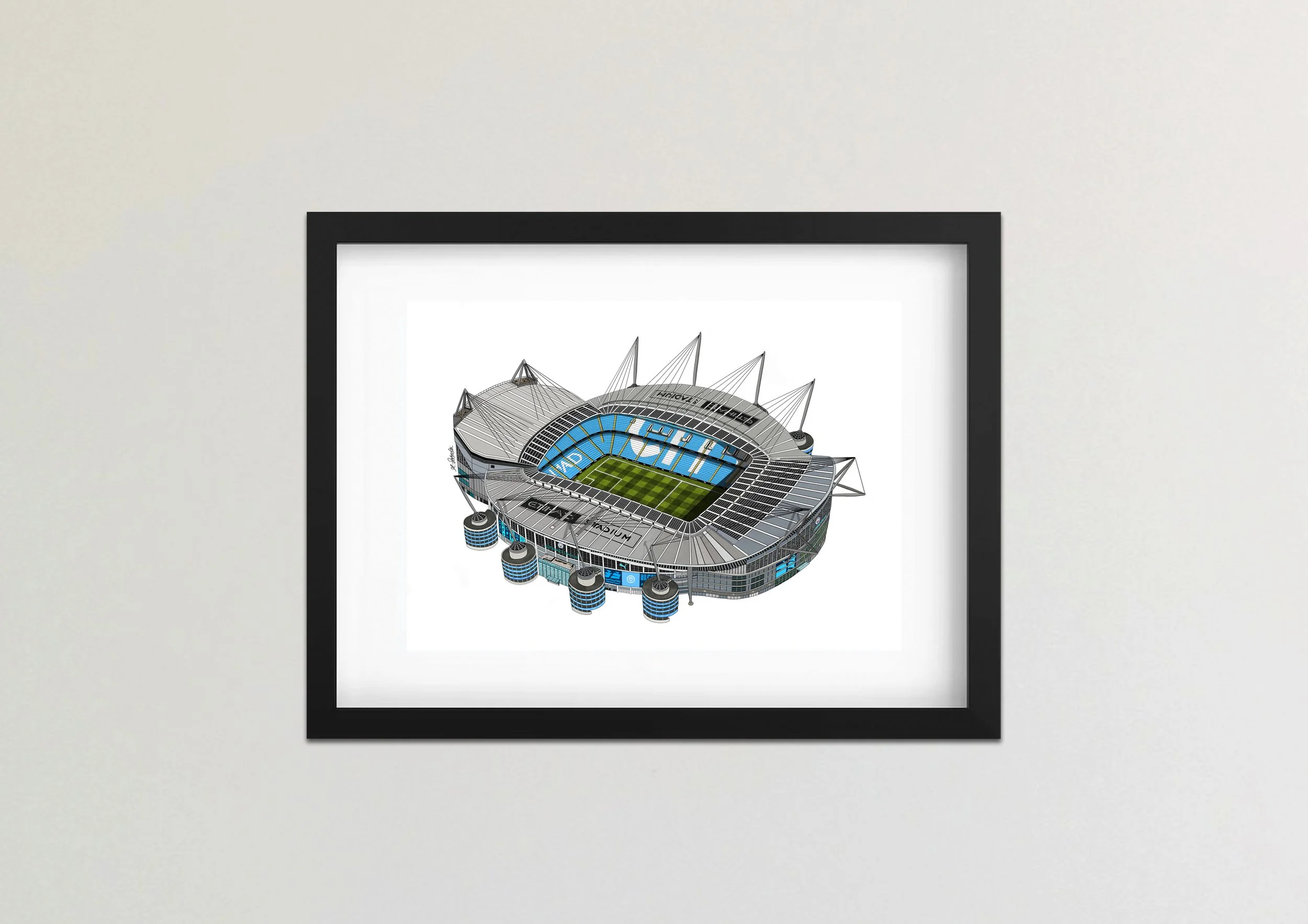Etihad Stadium Colour Framed Black.jpg