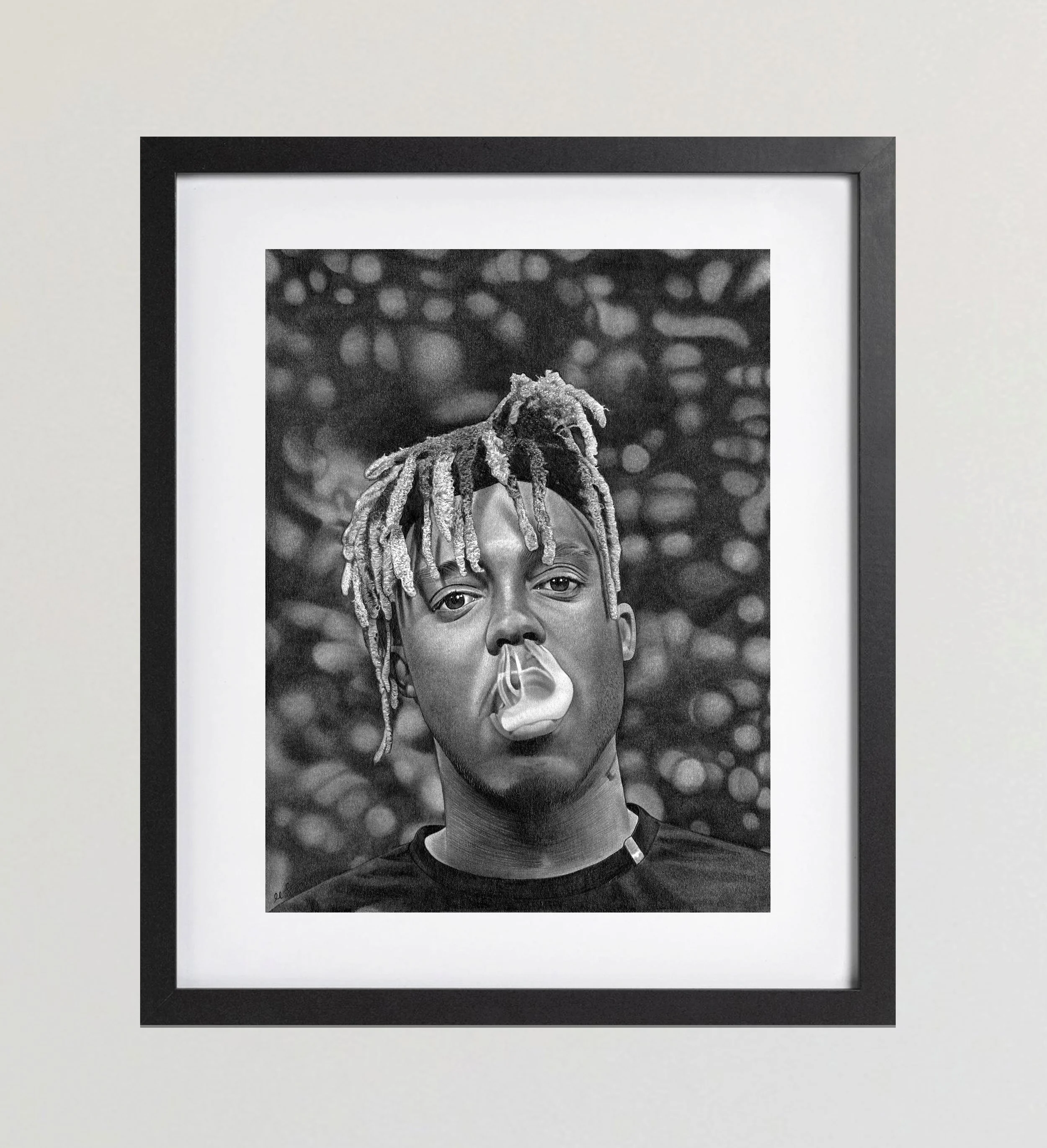 Juice Wrld Framed Black.jpg