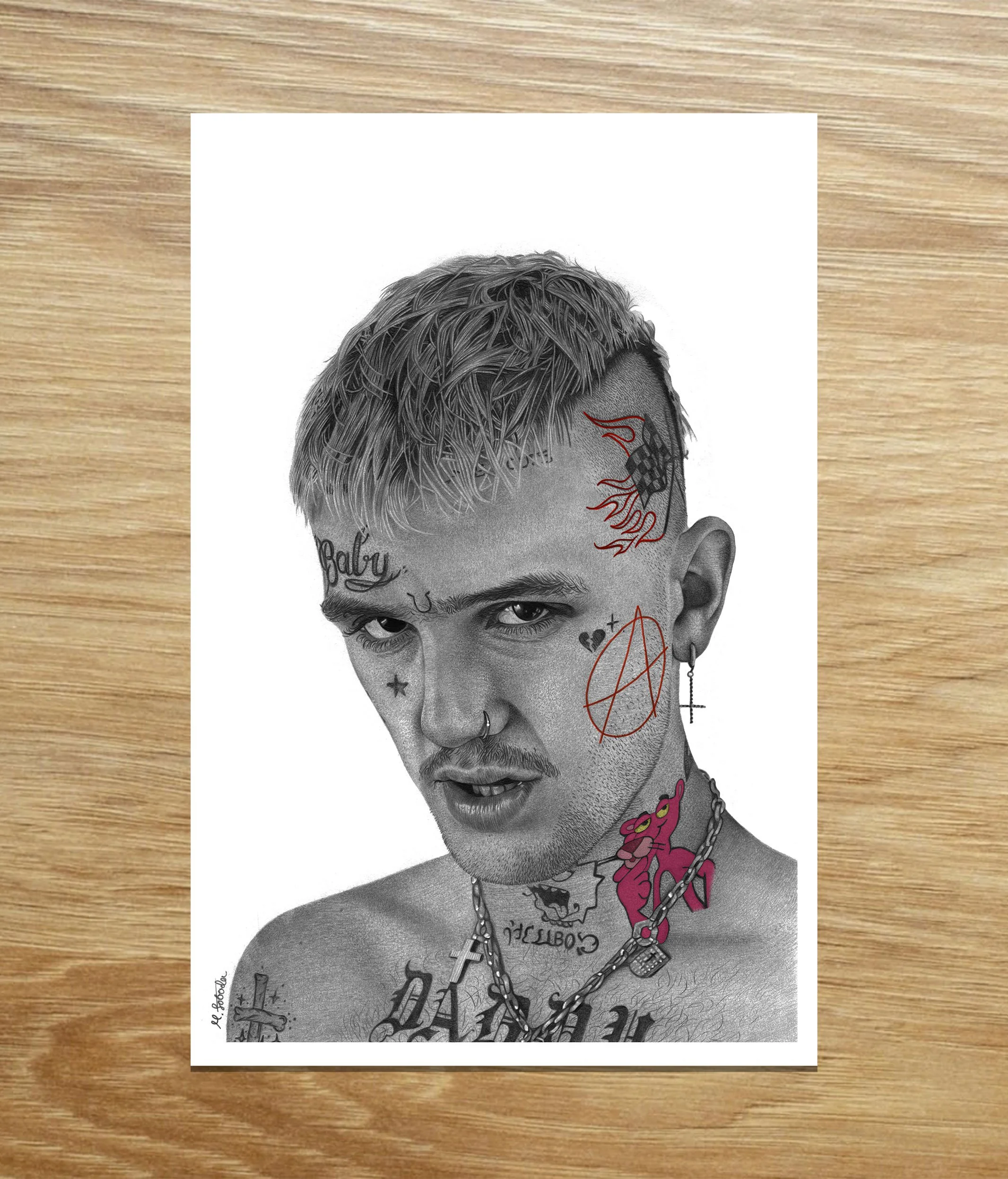 Lil Peep 1 Colour Unframed.jpg