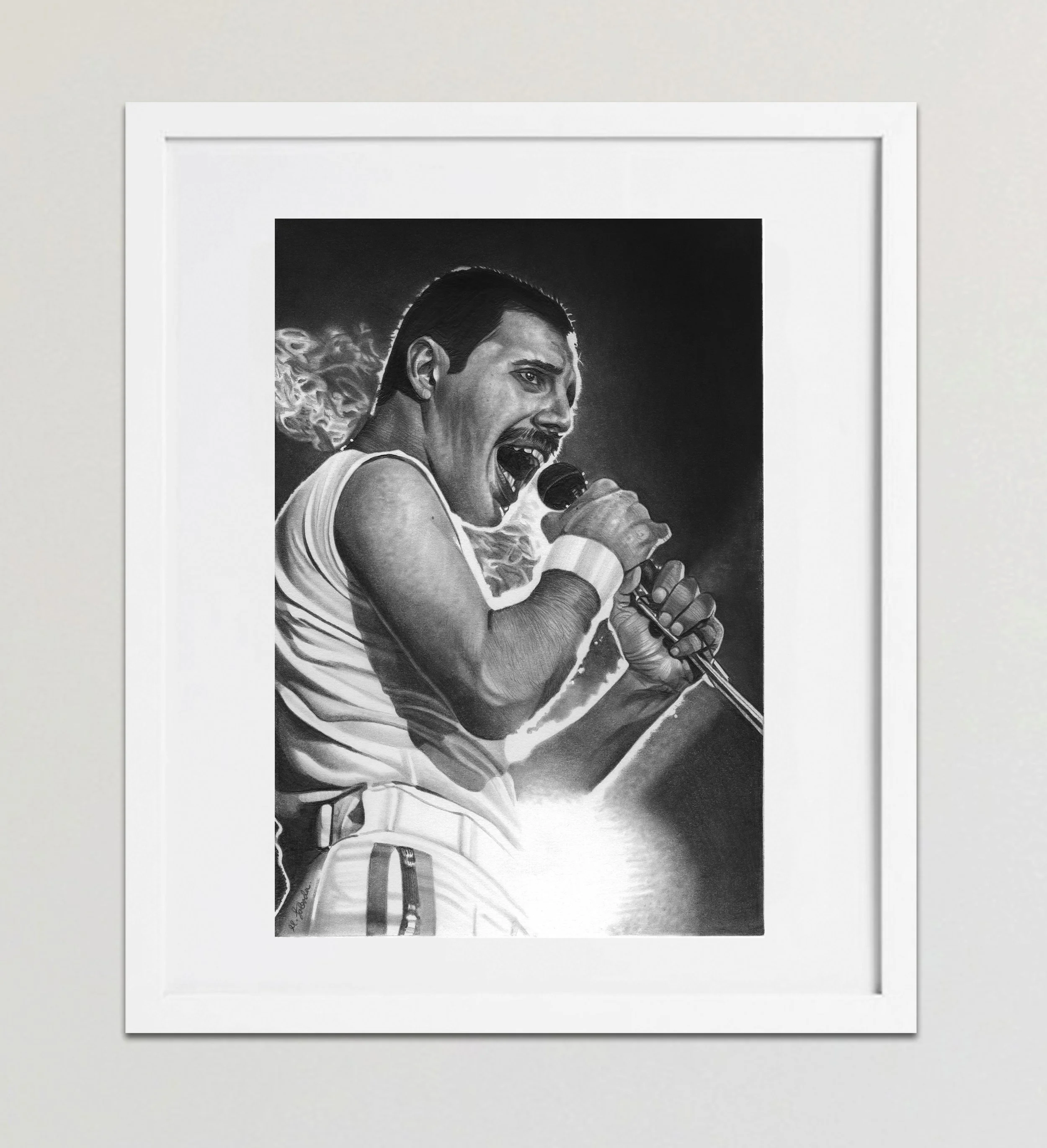 Freddie Mercury Framed White.jpg