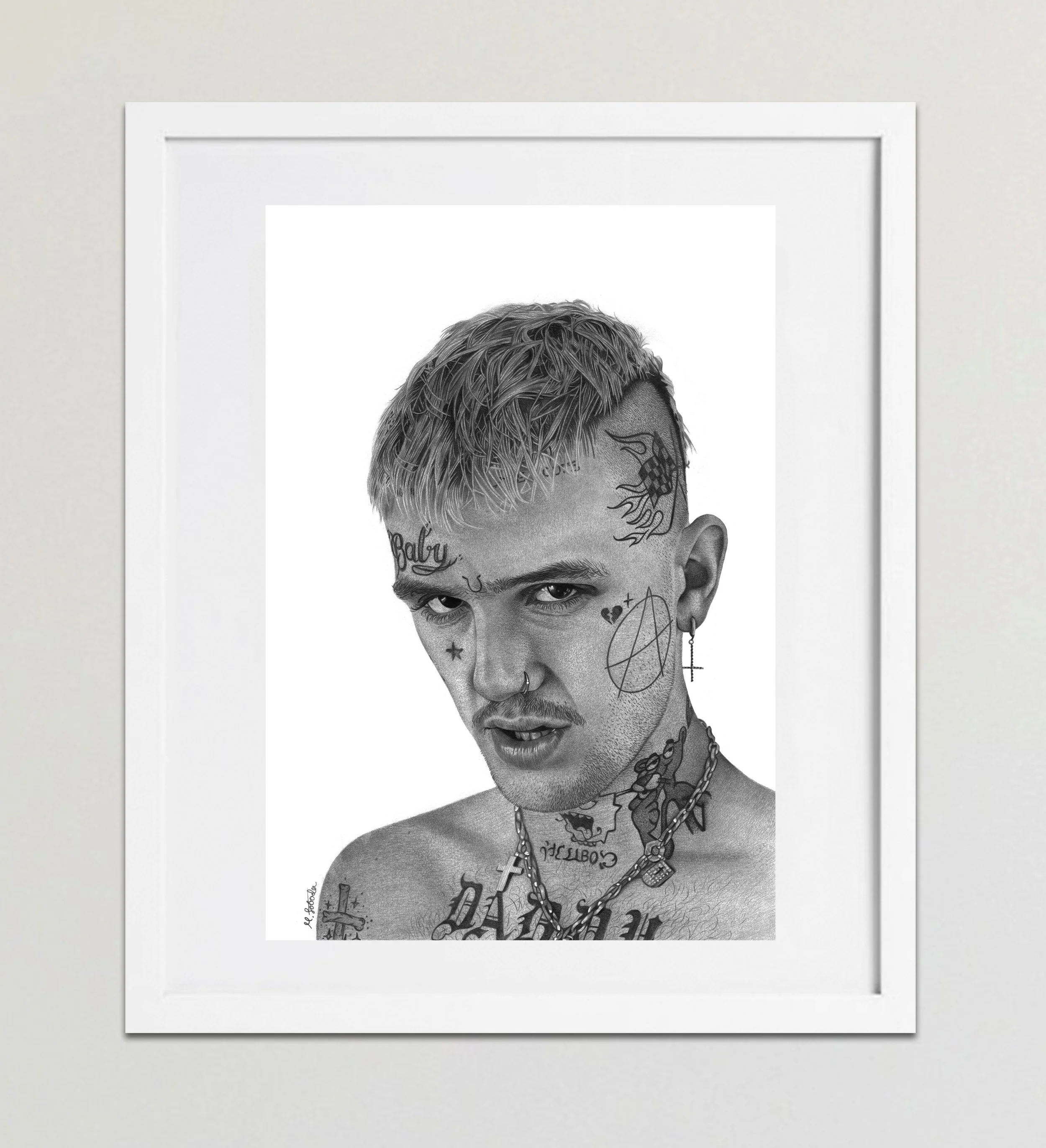 Lil Peep 1 Framed White.jpg