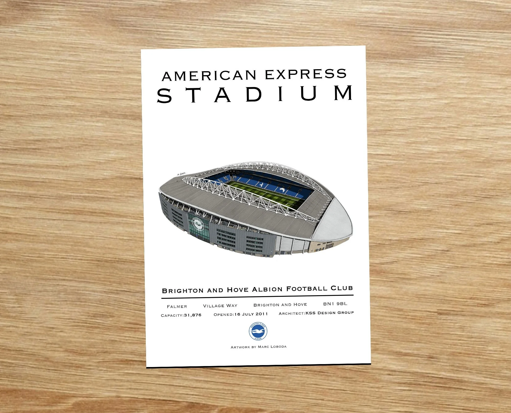AMEX STADIUM ALTERNATE PRINT