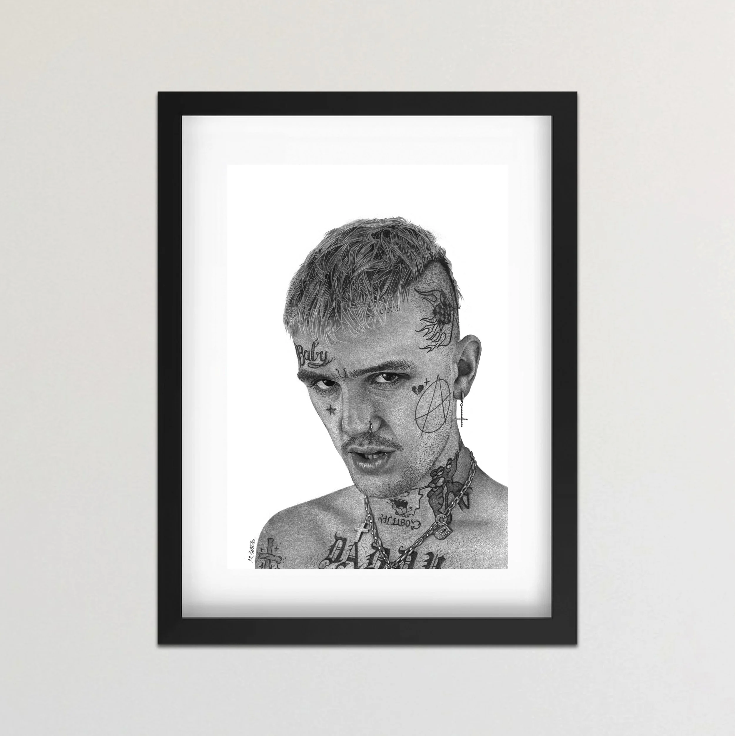 Lil Peep 1 Framed Black.jpg