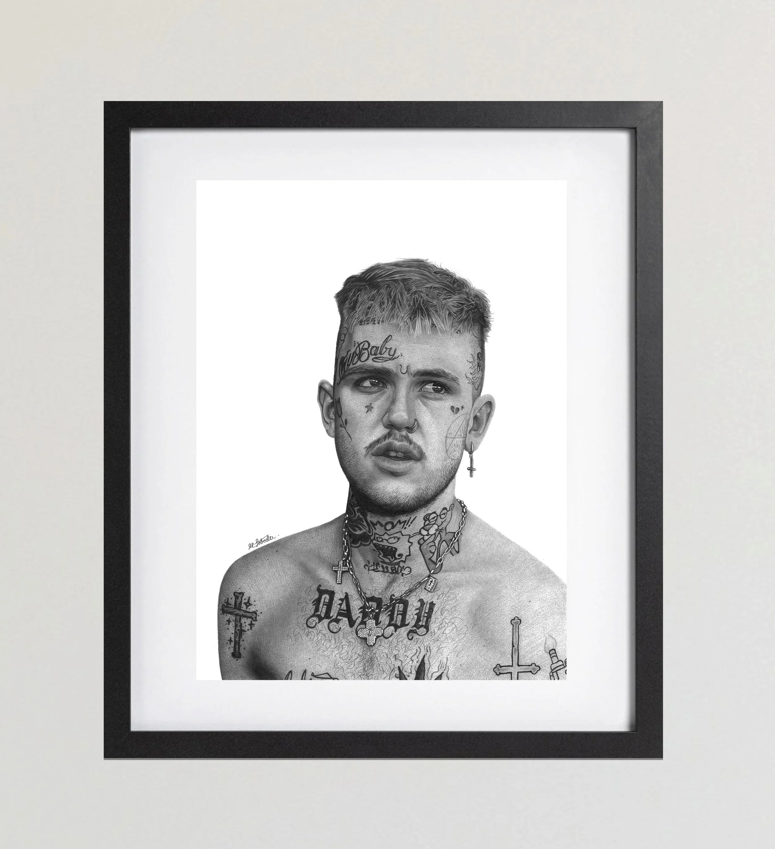 Lil Peep 2 Framed Black.jpg