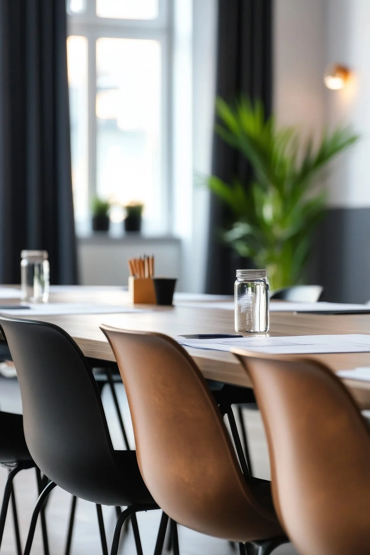 chairs set up for a workshop
