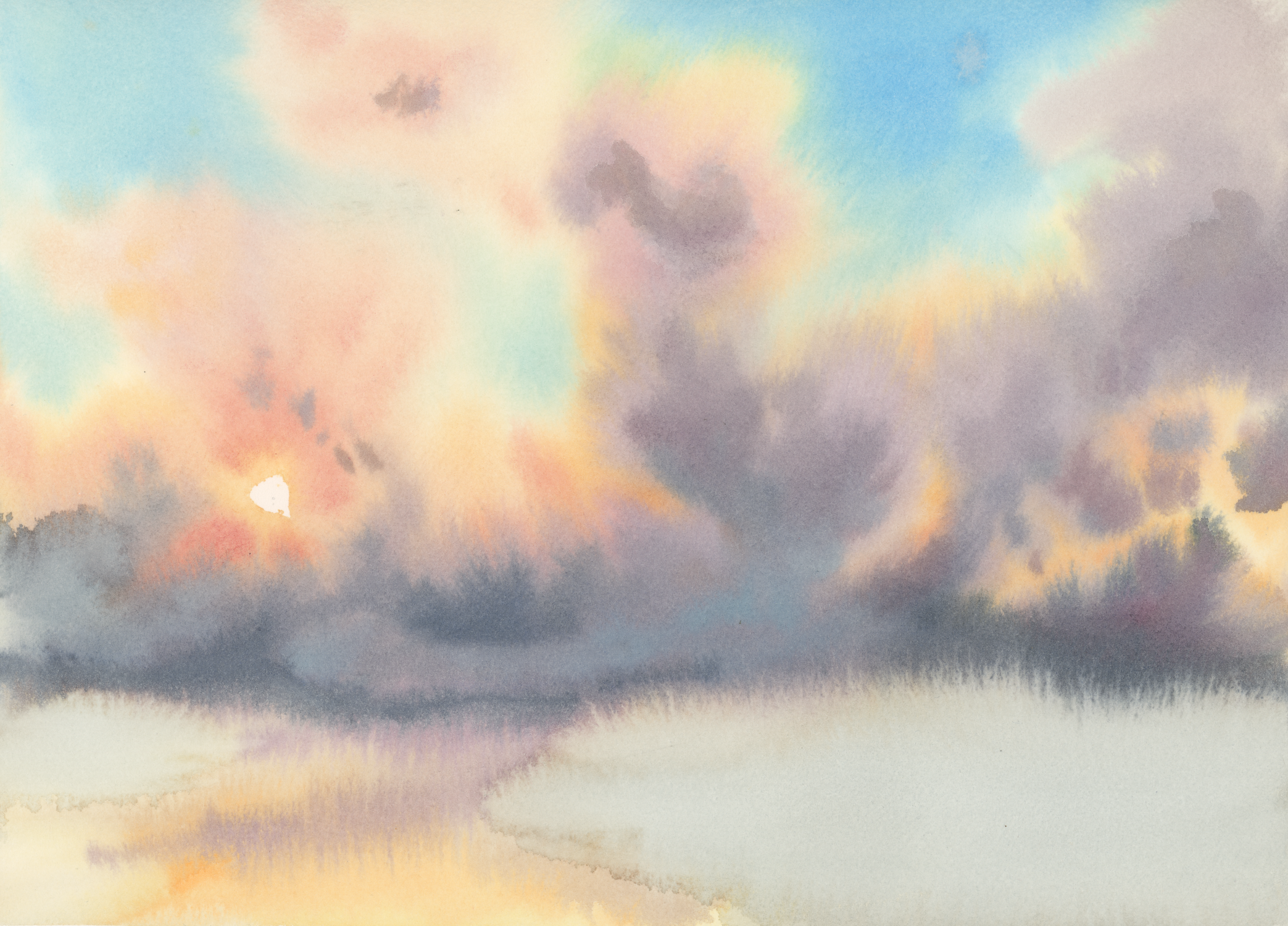 Wildfire painting with water