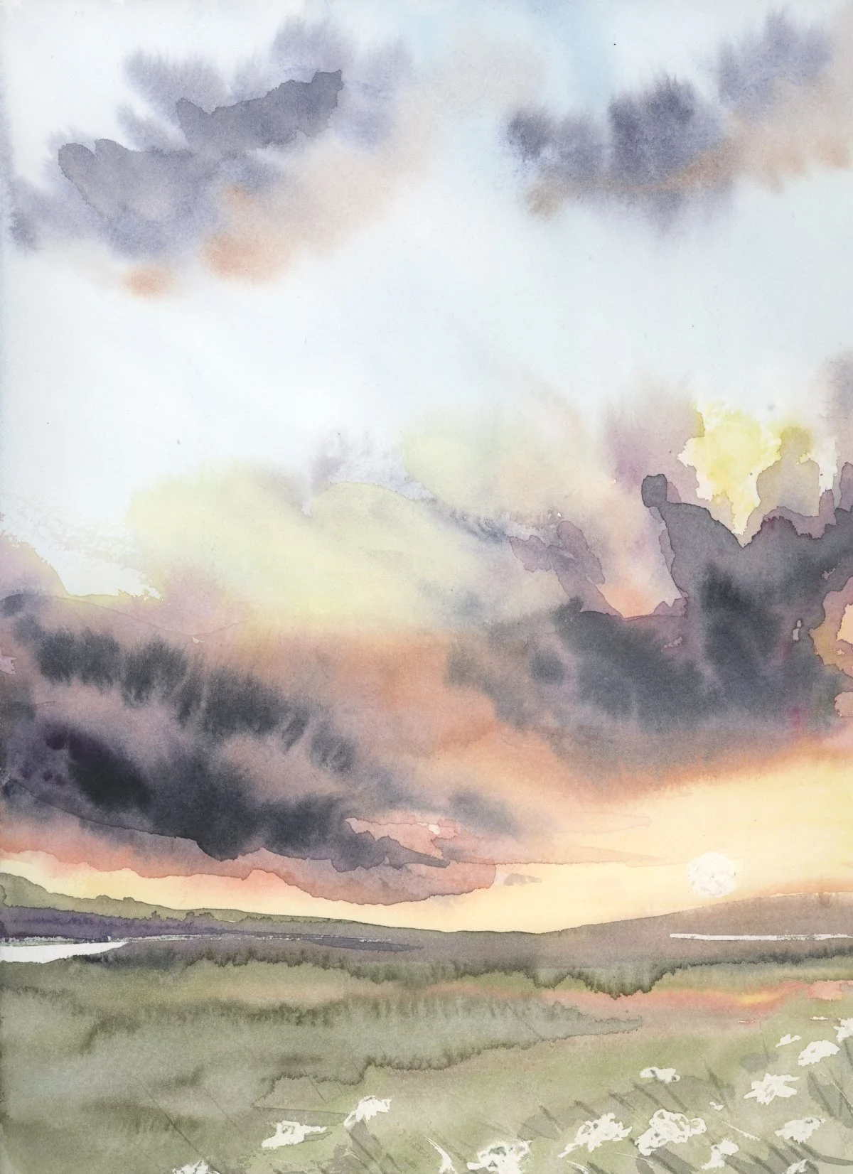 Meadow, watercolour on paper