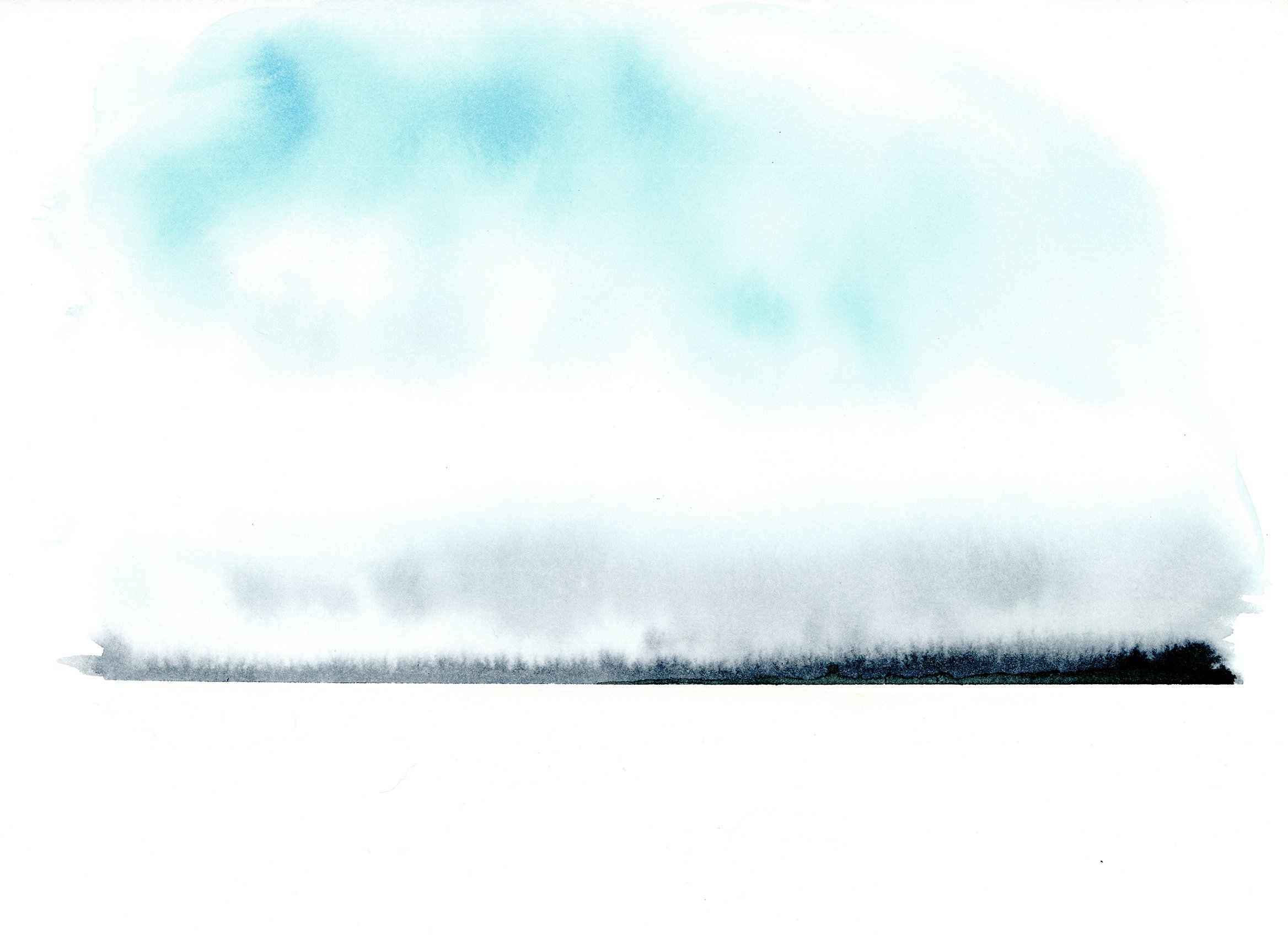 Lake Winnipeg, watercolour on paper