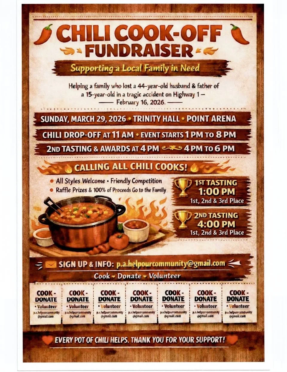 Chili Cookoff Fundraiser