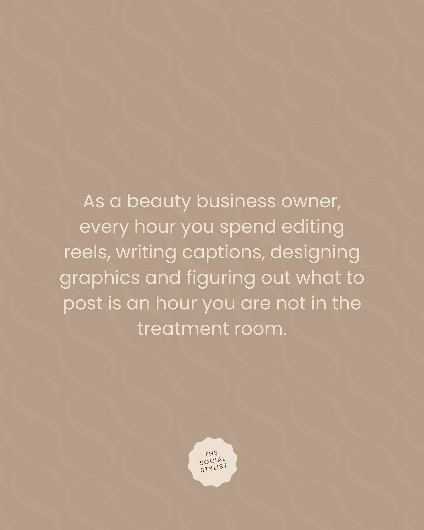 What could you do with an extra few hours a week? 🤍⁠
⁠
For most of my clients, the answer is simple. More clients, more treatments, more of the work they actually love.⁠
⁠
Social media management starts from the price of one facial per week. Content