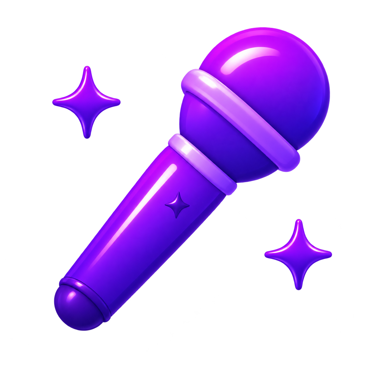 Purple microphone icon