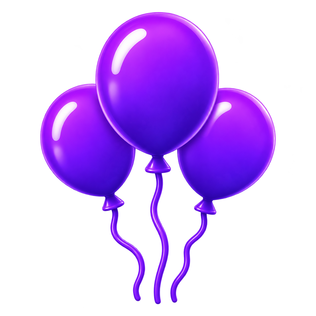 Purple celebration balloons icon
