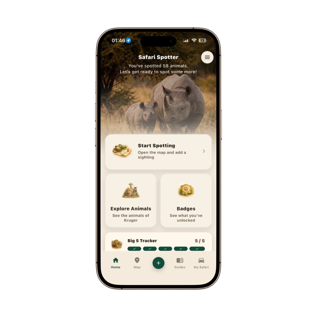 App for Kruger National Park