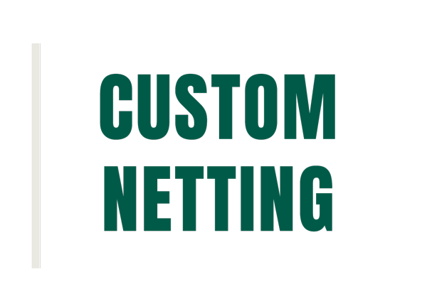 Custom sports netting and systems