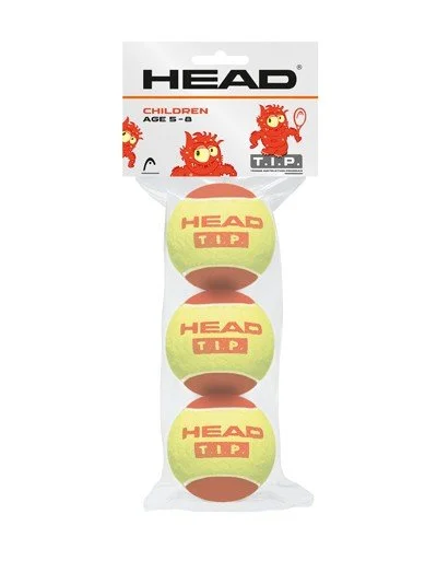HEAD T.I.P.1 Pressureless Ball (Red): 3 Ball Pack