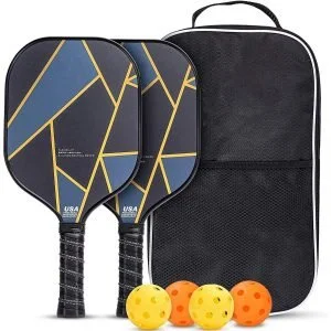 Lightning Pickleball Set 2 x Paddles and 4 x Balls