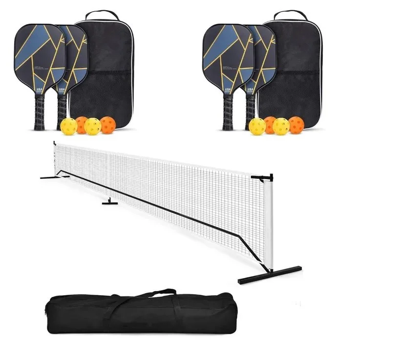 Pickleball 4 Player Set with Net