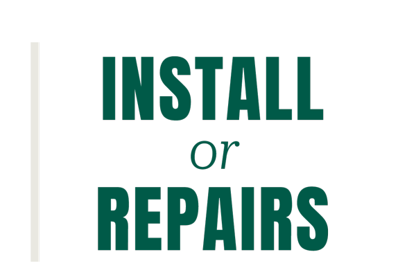 Installation and repairs of tennis equipment
