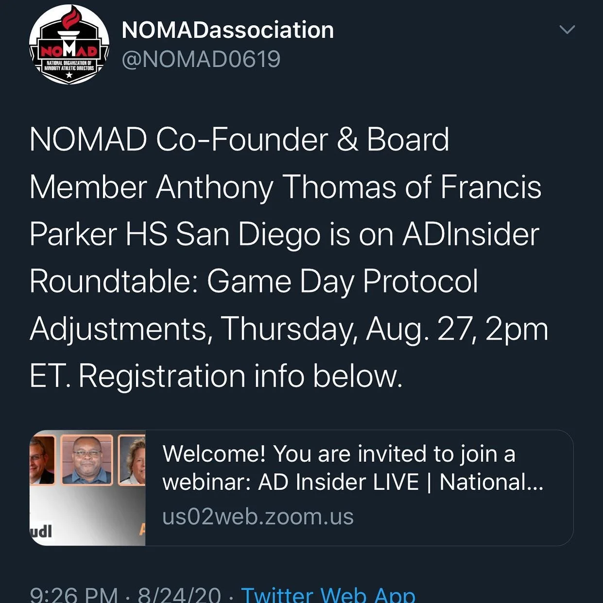 You can see one of our cofounders Antony Thomas speaking on the ADInsider webinar series Thursday August, 27th 11am PST. See link on twitter for registration. #NOMAD #wespeak
