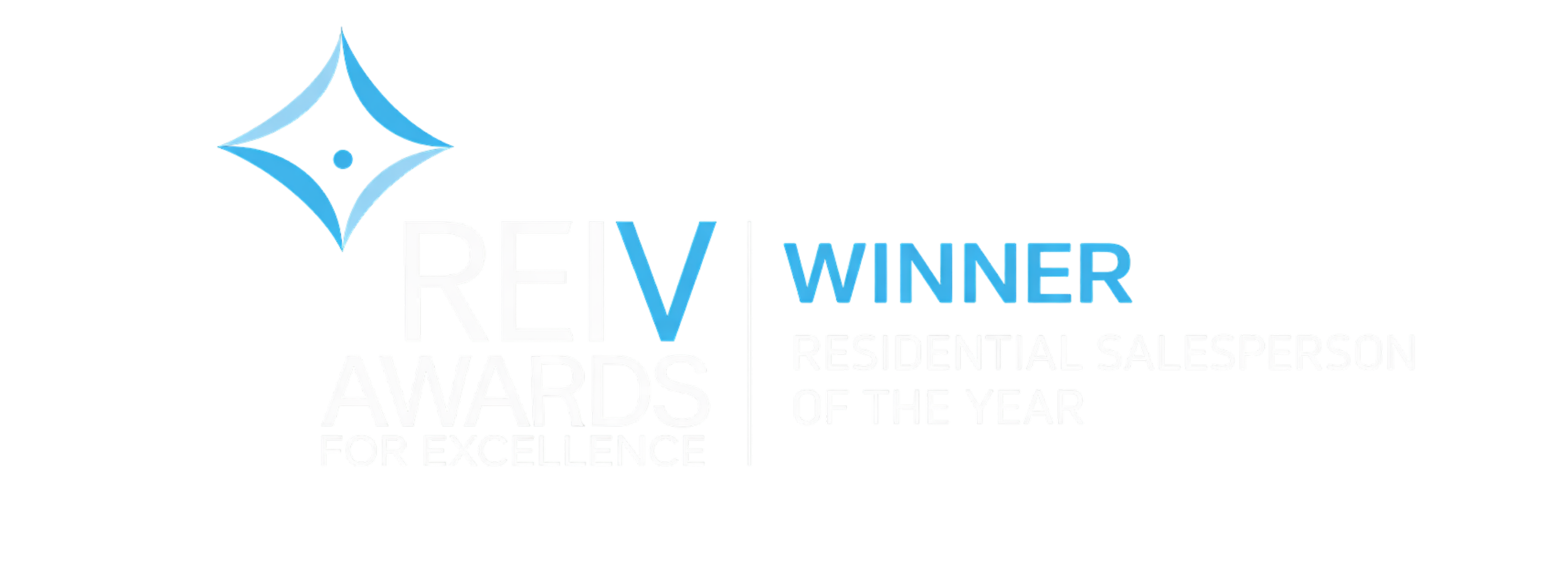 Graphic design with the Pittsburgh Steelers logo and text reading, "REVM Winner Awards for Excellence. Resident Salesperson of the Year."