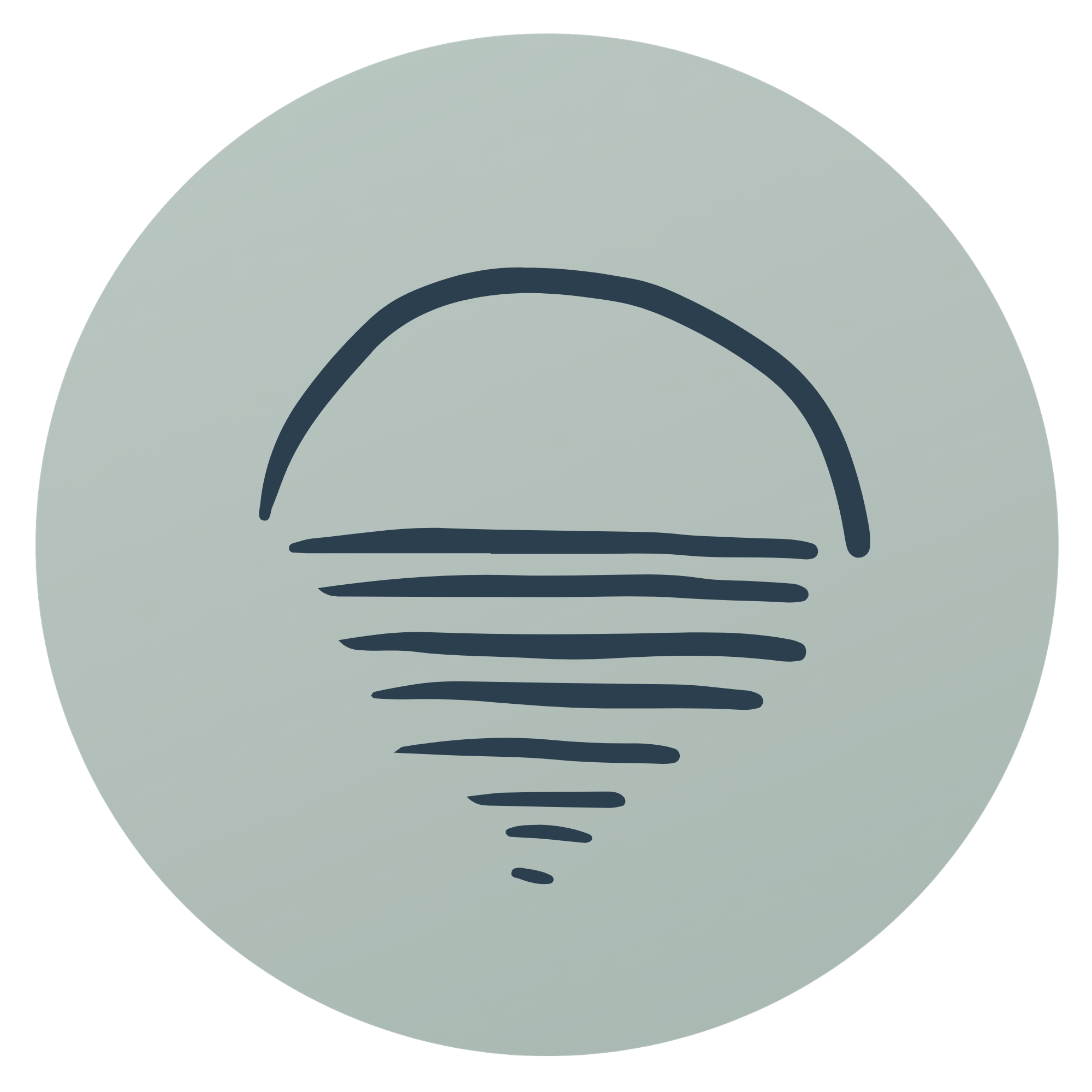 A simple illustration of a lightbulb with a gray background.