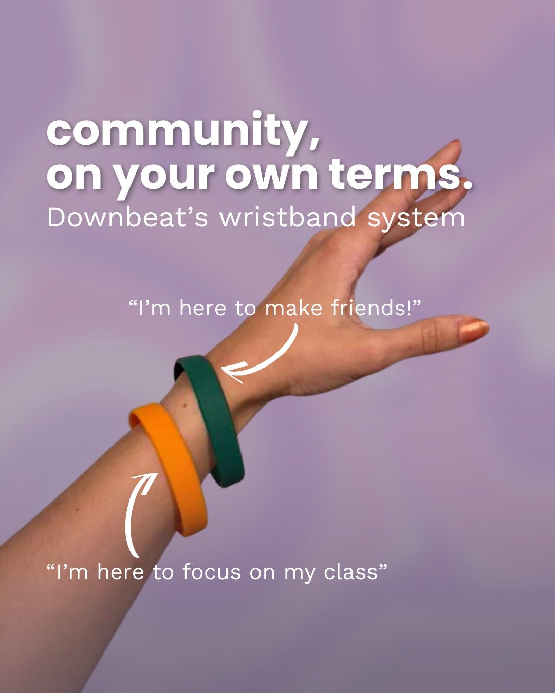 We're in a loneliness epidemic, but making friends in a fitness class can be hella awkward. We get it. 

"Putting yourself out there" is the key to making friends, but we think we can make it a little easier. 

When you show up to a class a