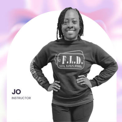 Jo, dance fitness instructor at Downbeat