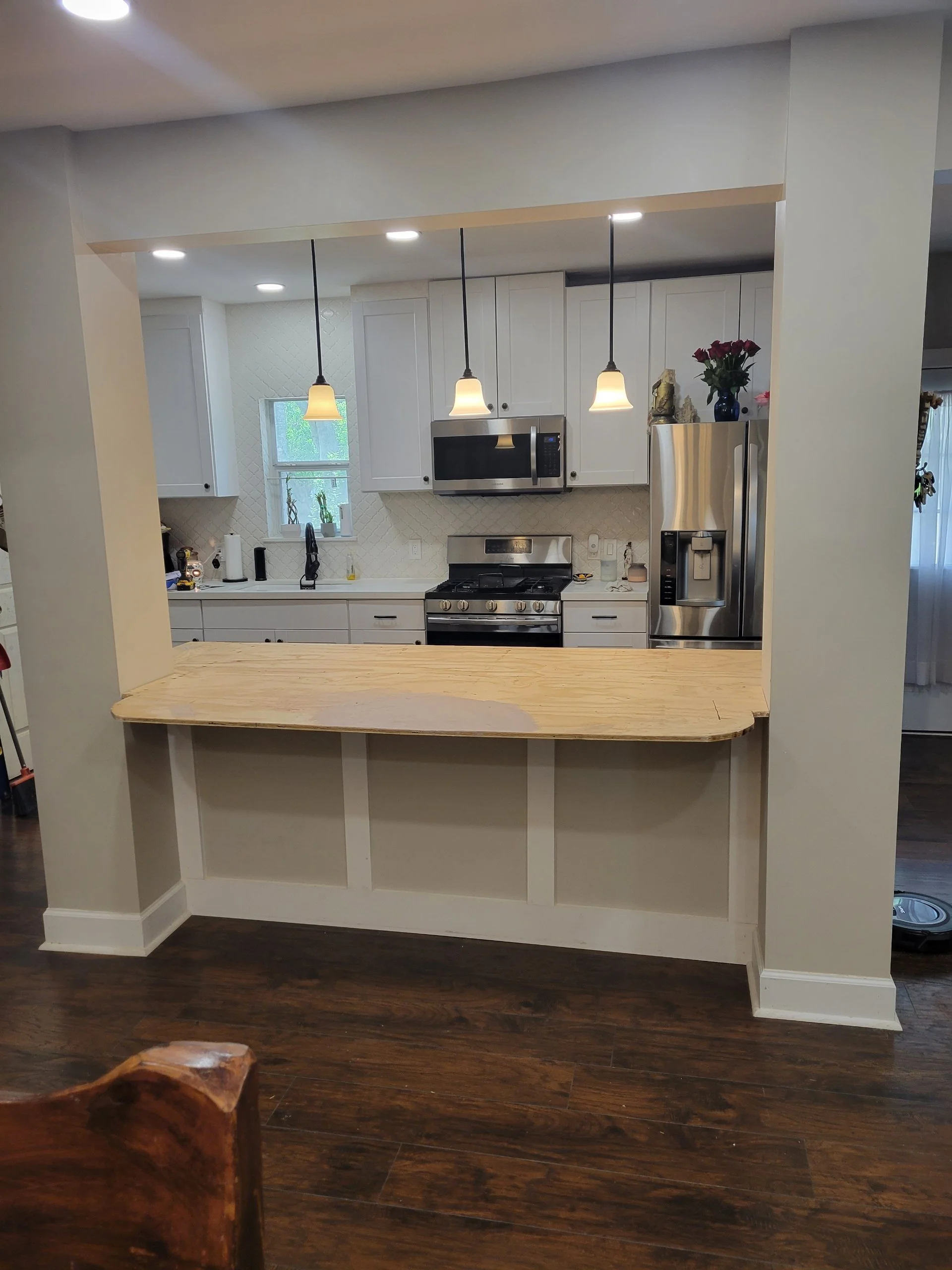 An image renovations to kitchen