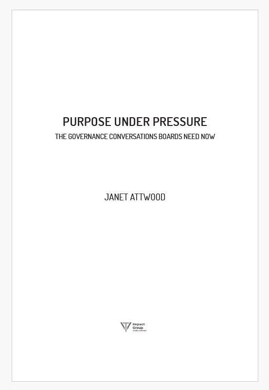Purpose Under Pressure is nearly ready