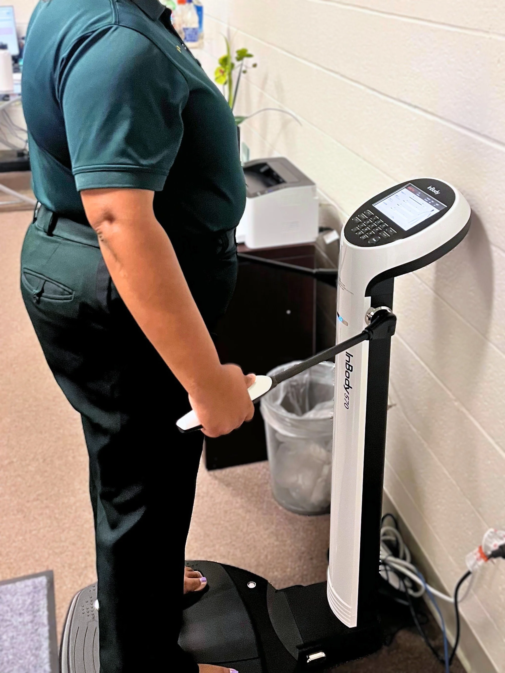 InBody scan in progress