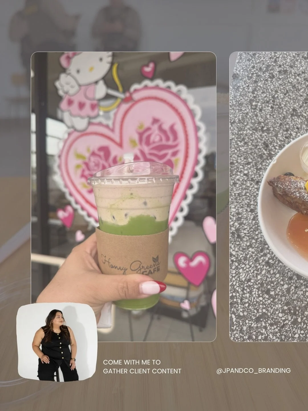 Client content days are my favorite kind of days. From grabbing my favorite matcha at the one and only @honeygreenscafe to trying the Torrejas at @portosbakery . Also, why didn&rsquo;t anyone tell me how delicious that cuban-style french toast is! My