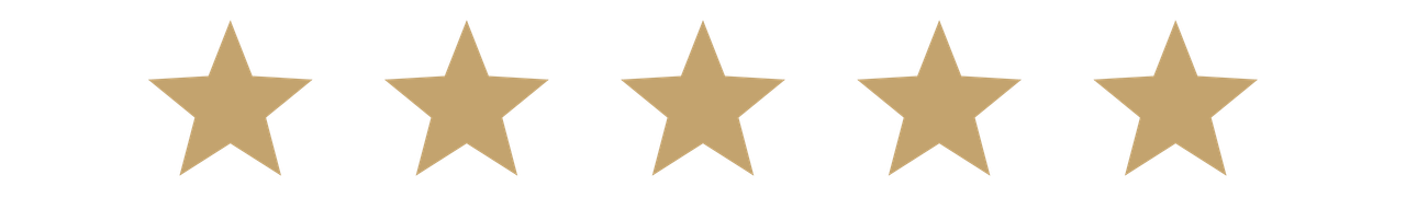 An icon showing five gold stars aligned in a row.