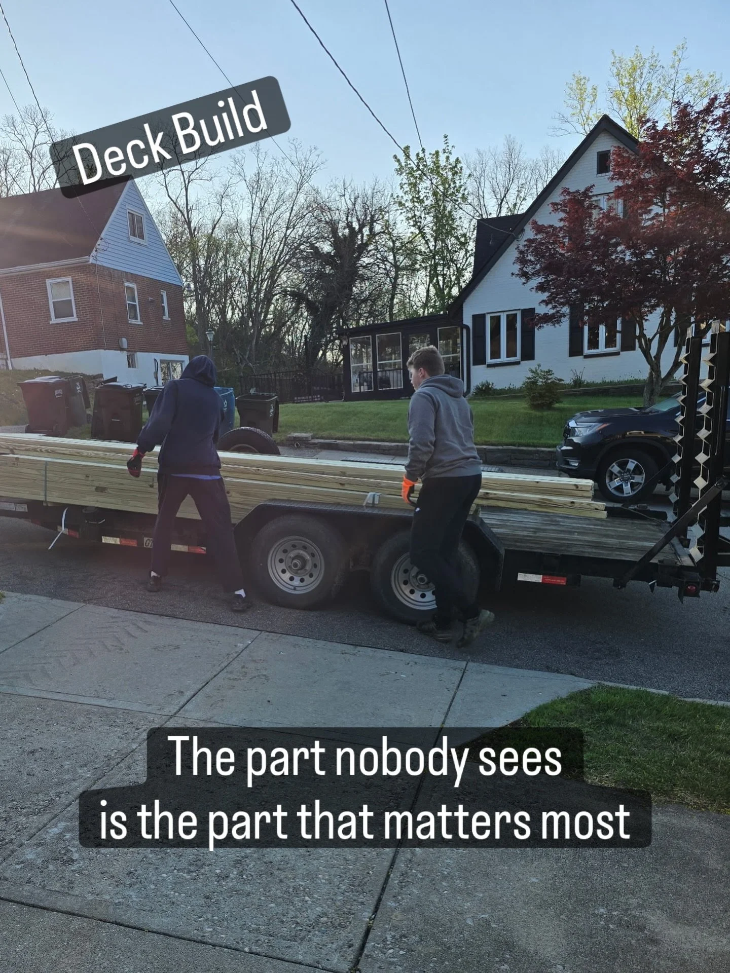 The part nobody sees is the part that matters most.

Demo, footers, leveling, framing&hellip; none of it is flashy.But every step sets up everything that comes next.

Taking the time to build a solid foundation&mdash;whether it&rsquo;s a project, a h