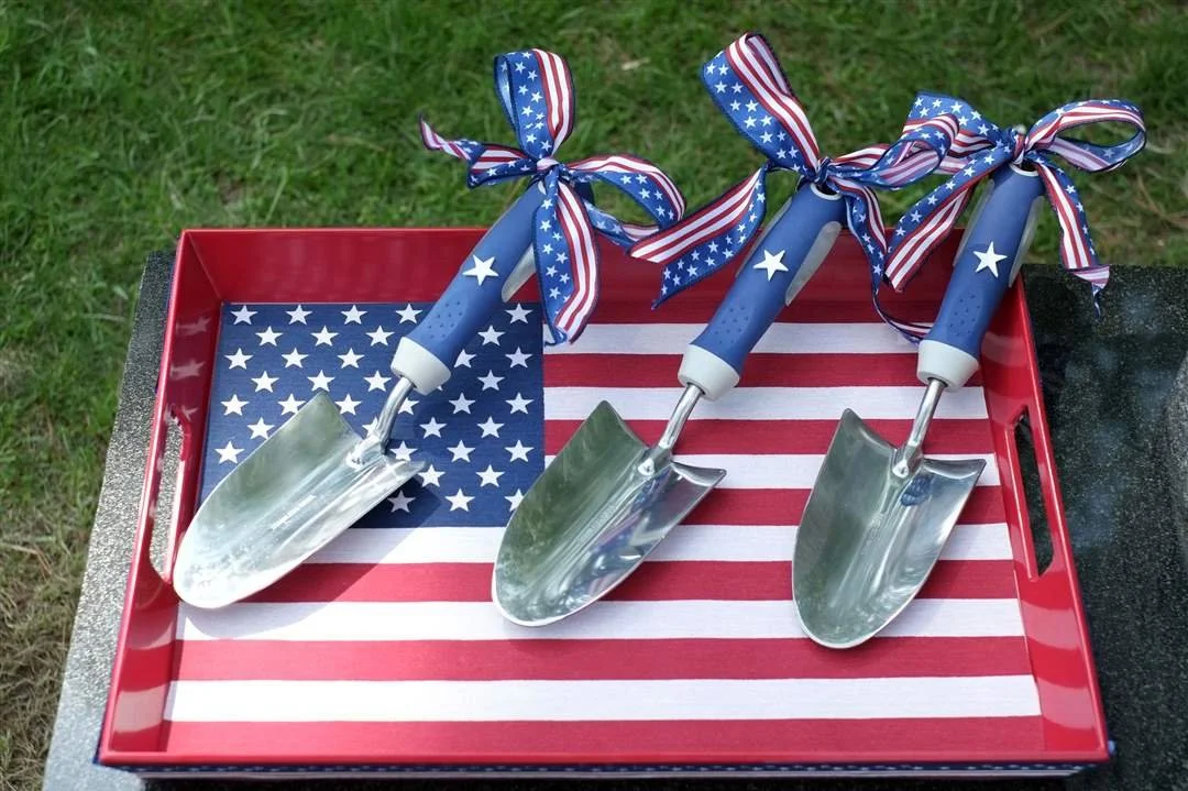 Shovels used by the Eckerts during a ceremony for Sgt. Andy Eckert.