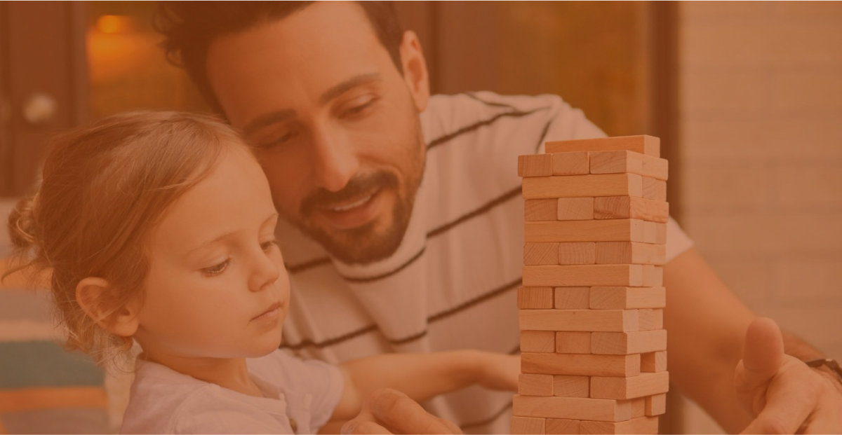 père adoptife et sa fille qui participent à des groupes de soutien