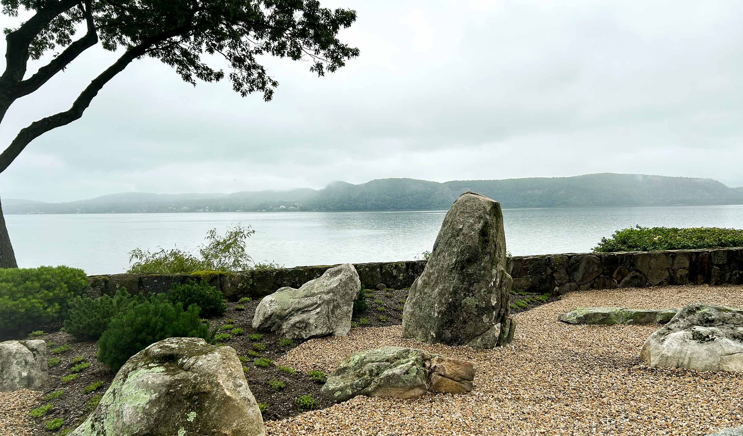 Japanese Zen Garden on Hudson River