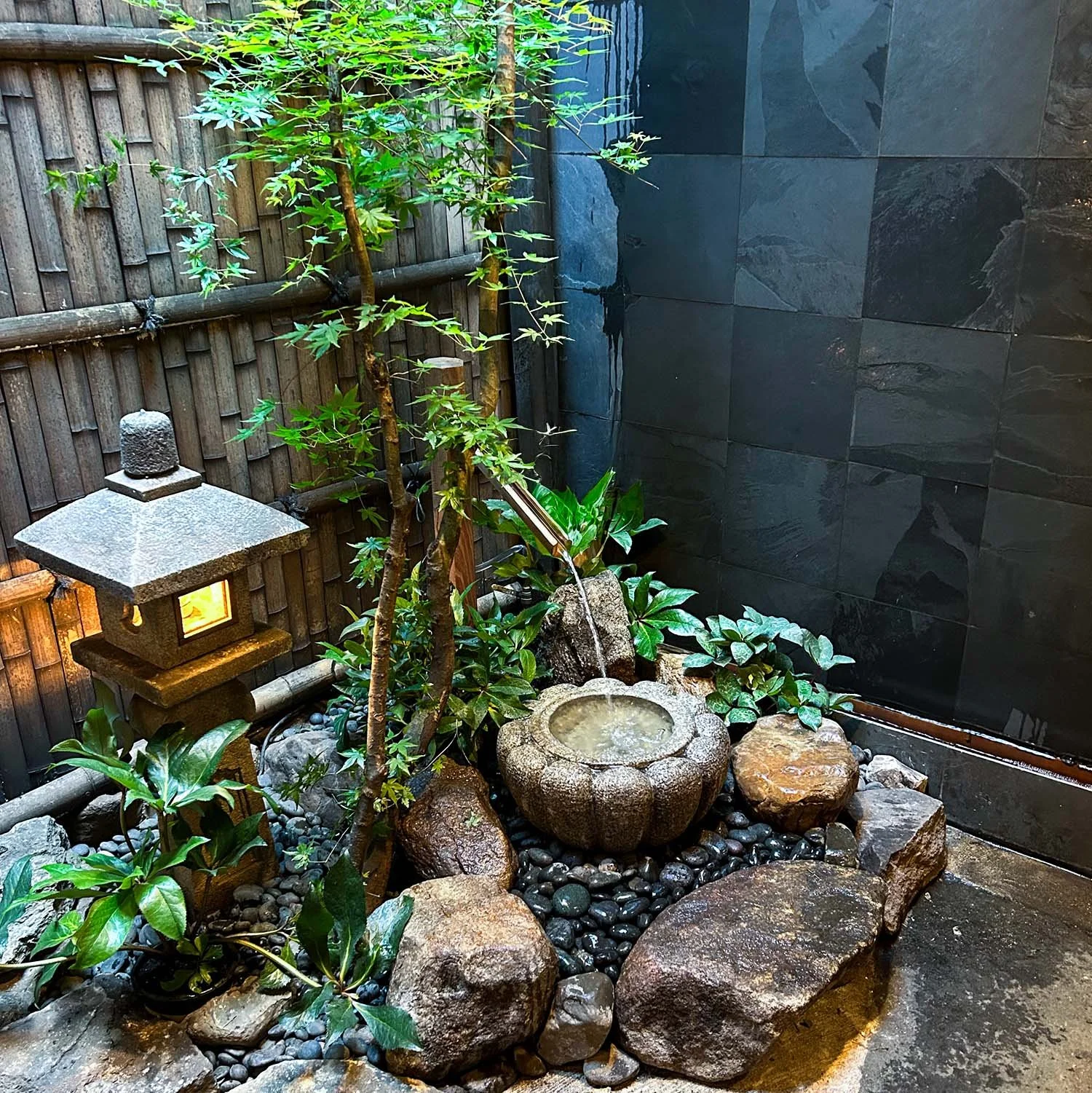 Small Urban Garden for Japanese Restaurant in NYC