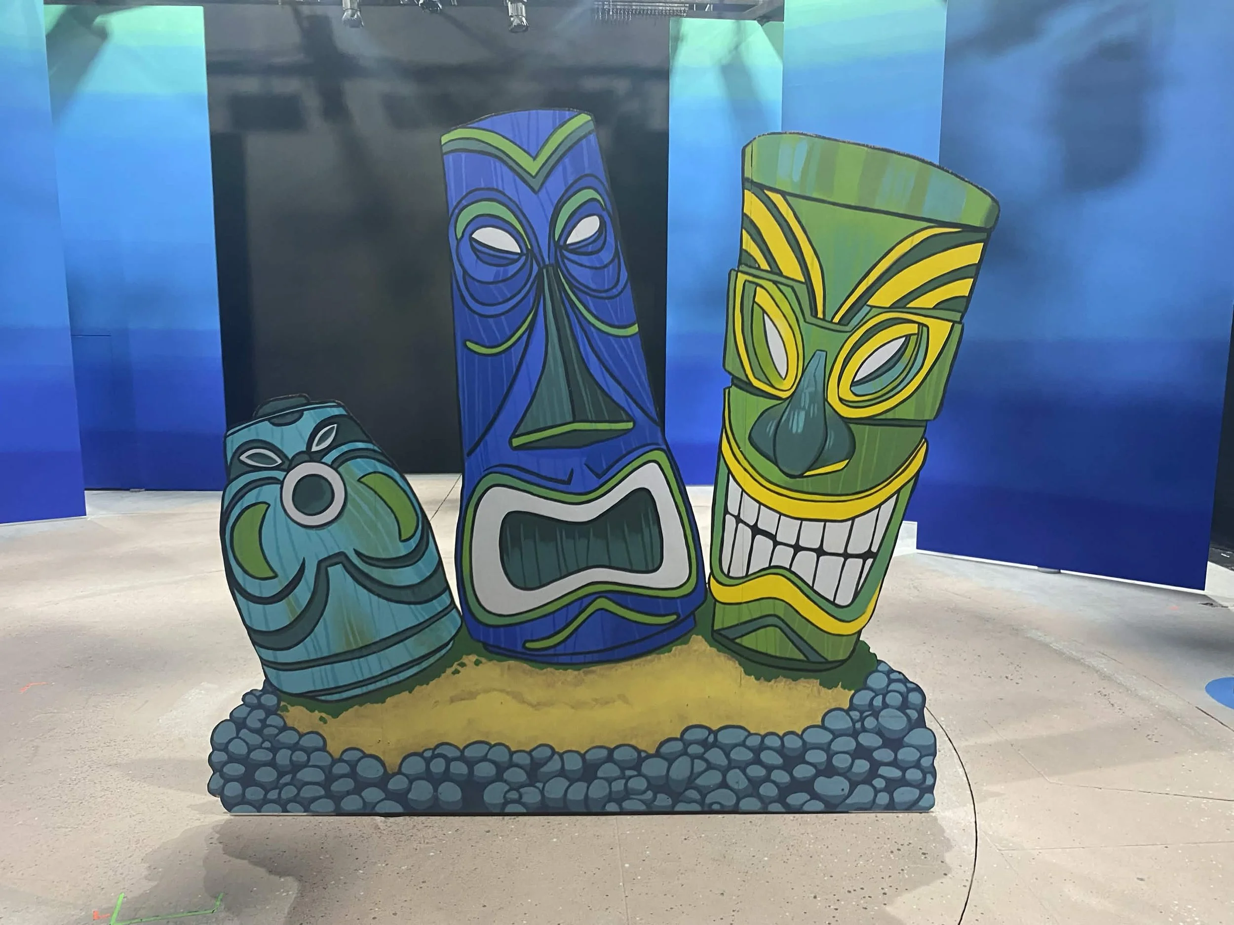 Tiki Heads Aquarium Ornament - 2025