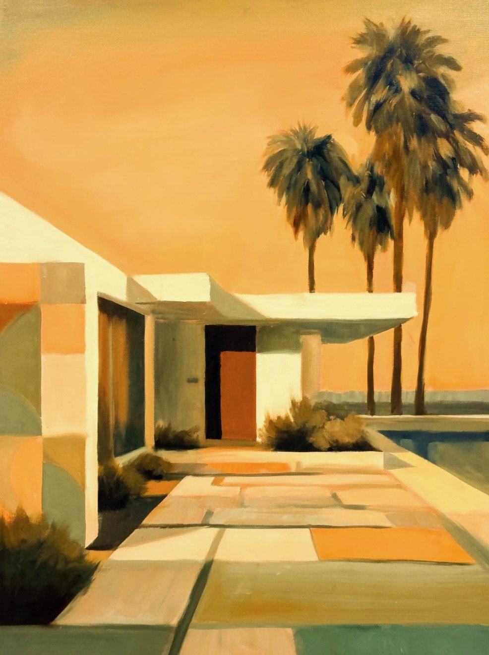 Golden Hour on Patio By Paola Luther