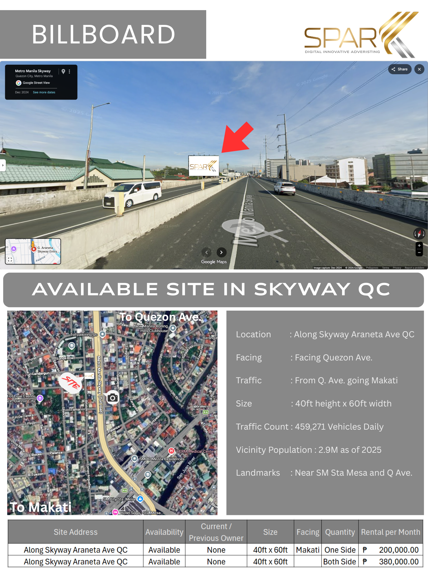 Skyway Stage 3 Araneta Ave. North Bound