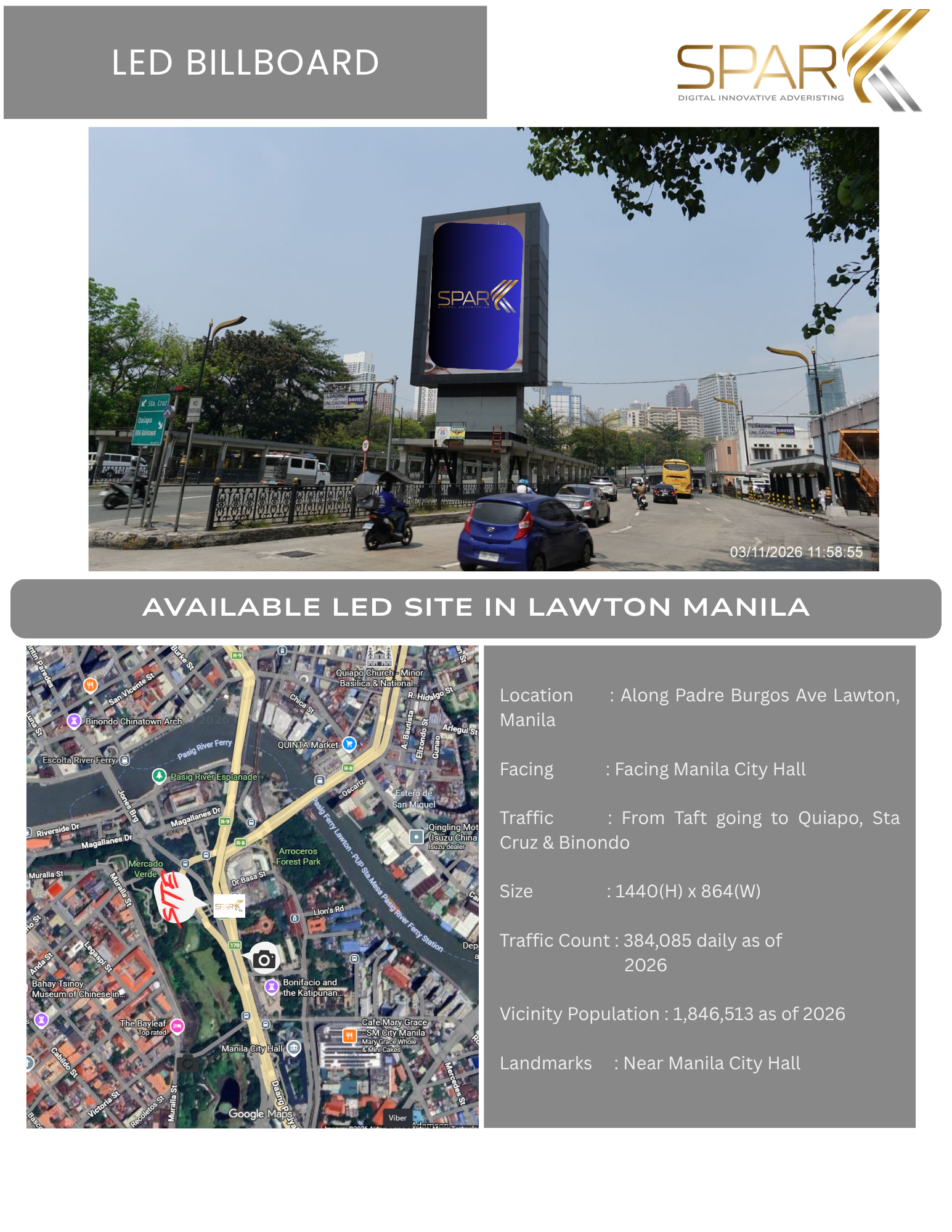 Lawton Manila LED Billboard