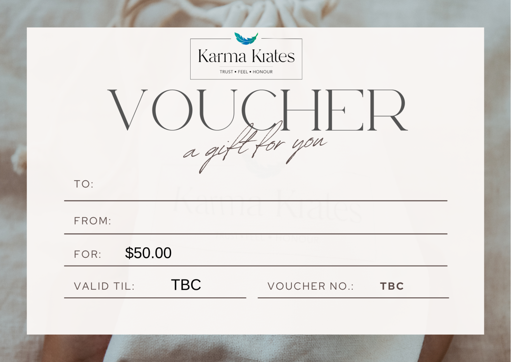 Karma Krates e-gift card