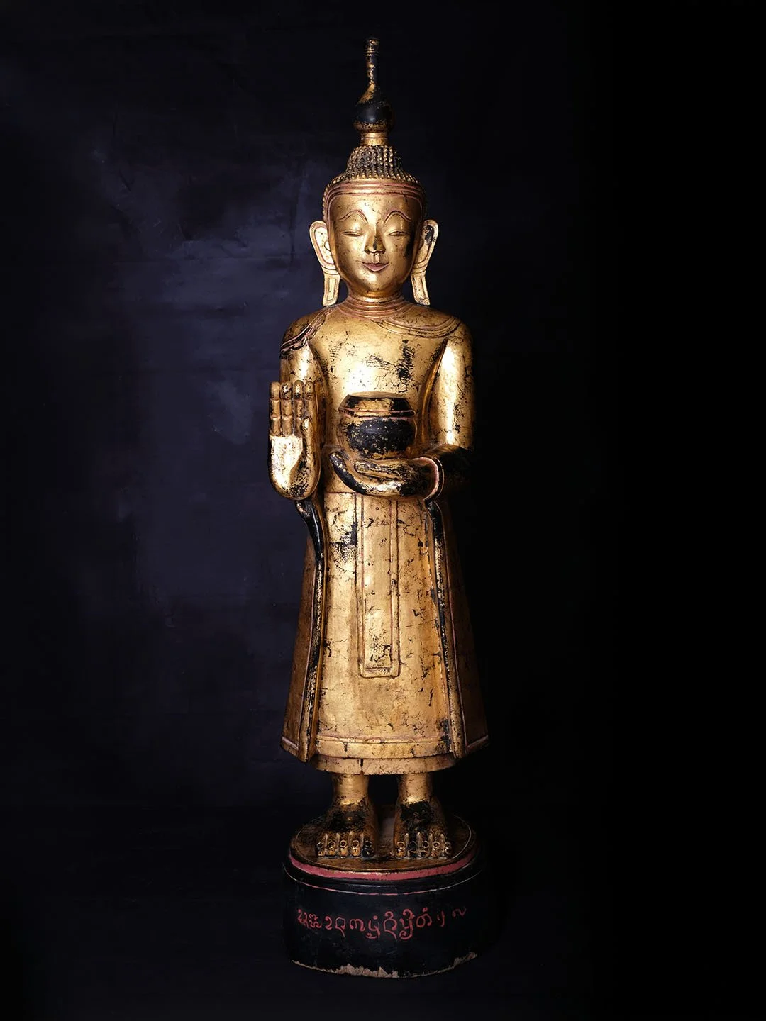 BW15 - Burmese Wooden Buddha, Shan Period (18th Century)