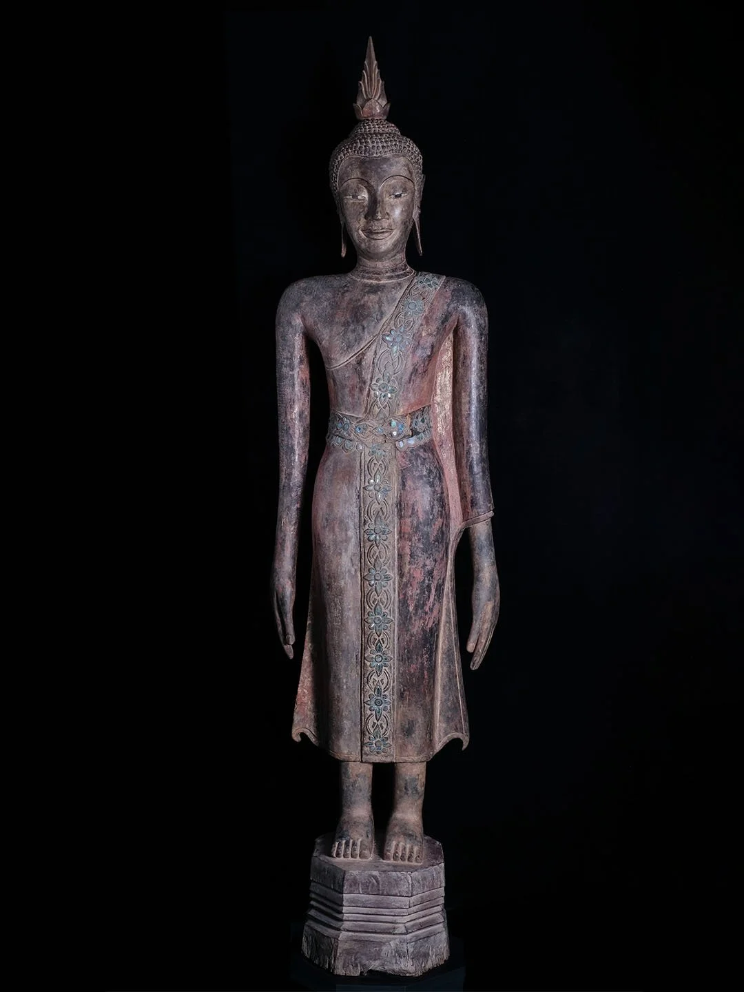BW85 - Laos Wooden Buddha, Luang Prabang Period (18th Century)
