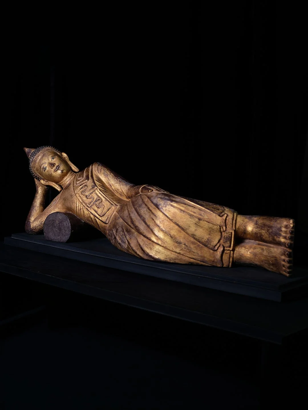 BW65 - Burmese Wooden Buddha, Shan Period (19th Century)