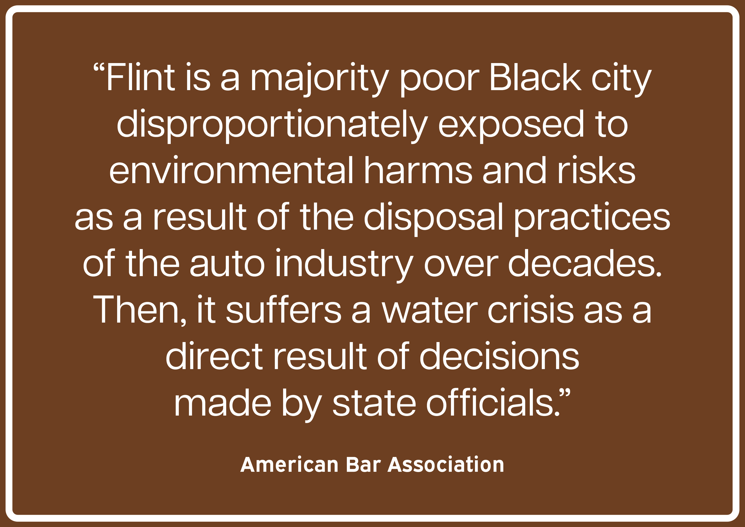 Poster with a quote from the American Bar Association. Created using Adobe Illustrator.