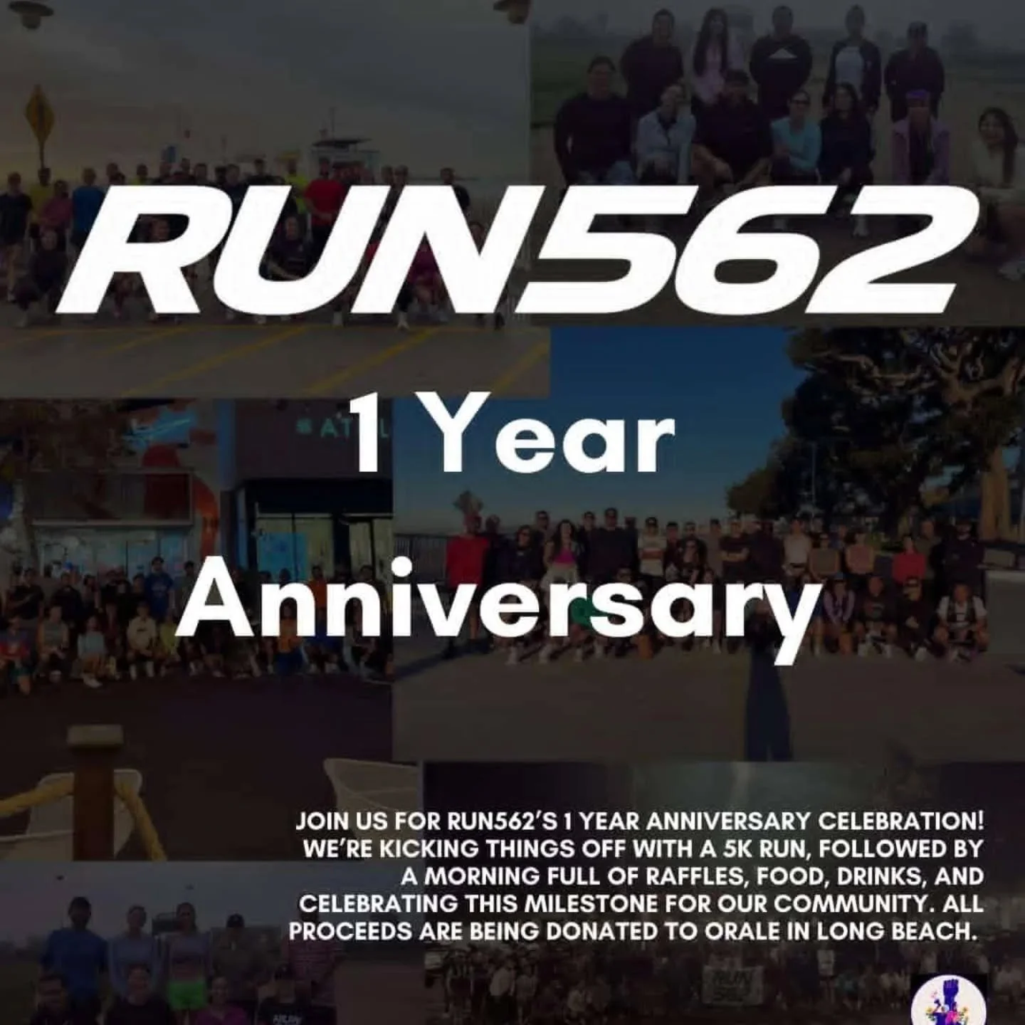 Join us next Sunday, March 29th, to celebrate Run562's 1-year anniversary!

Bring your running shoes, good vibes, and appetite! We can't wait to see you all there.