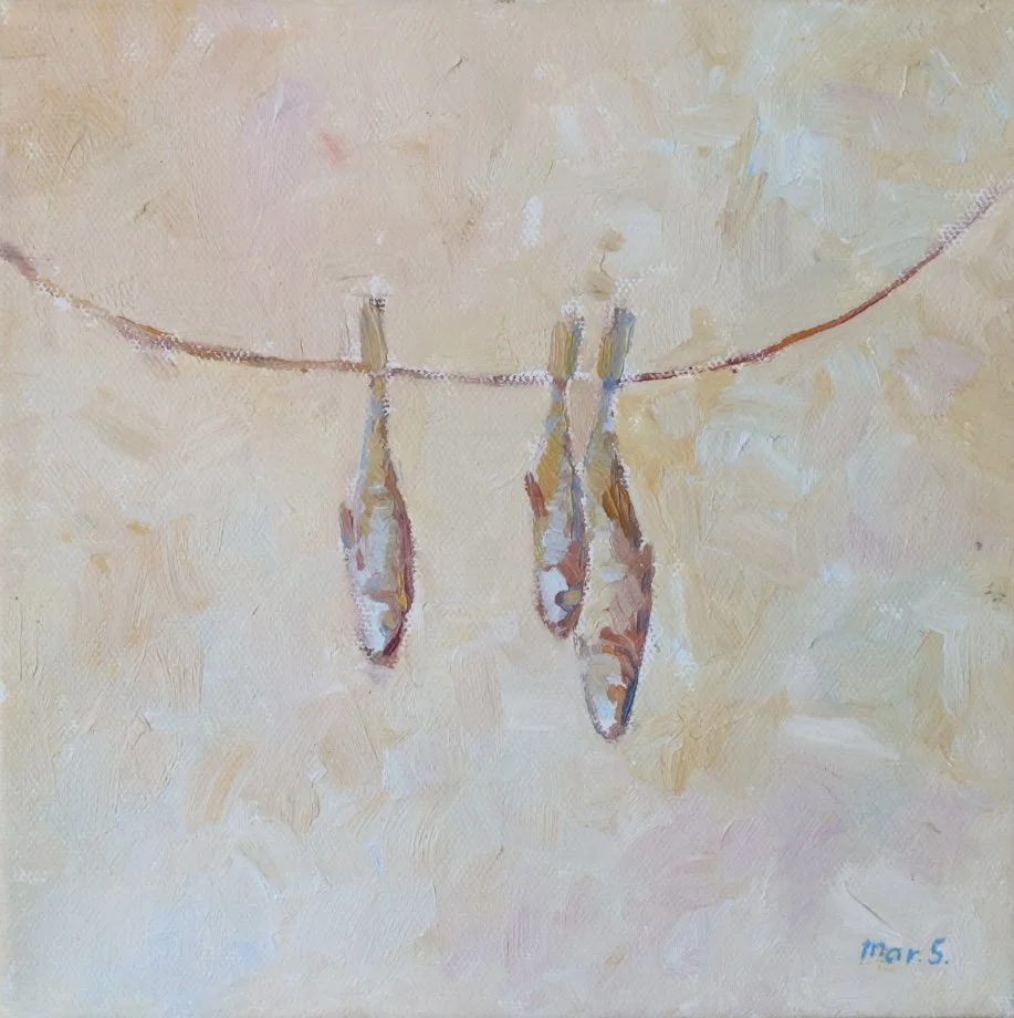 Dried Sardines 8x8 in